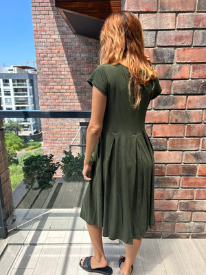 VESTIDO LUCIANA VERDE MILITAR