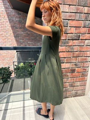 VESTIDO LUCIANA VERDE MILITAR