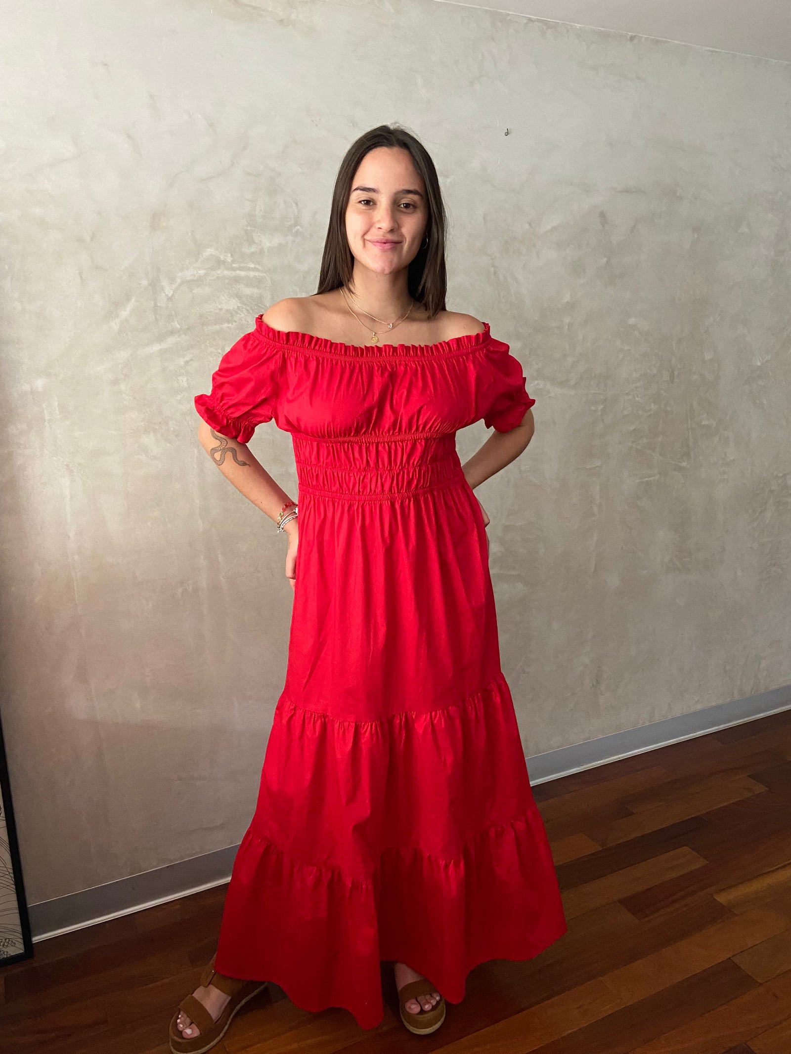 VESTIDO BELLA ROJO