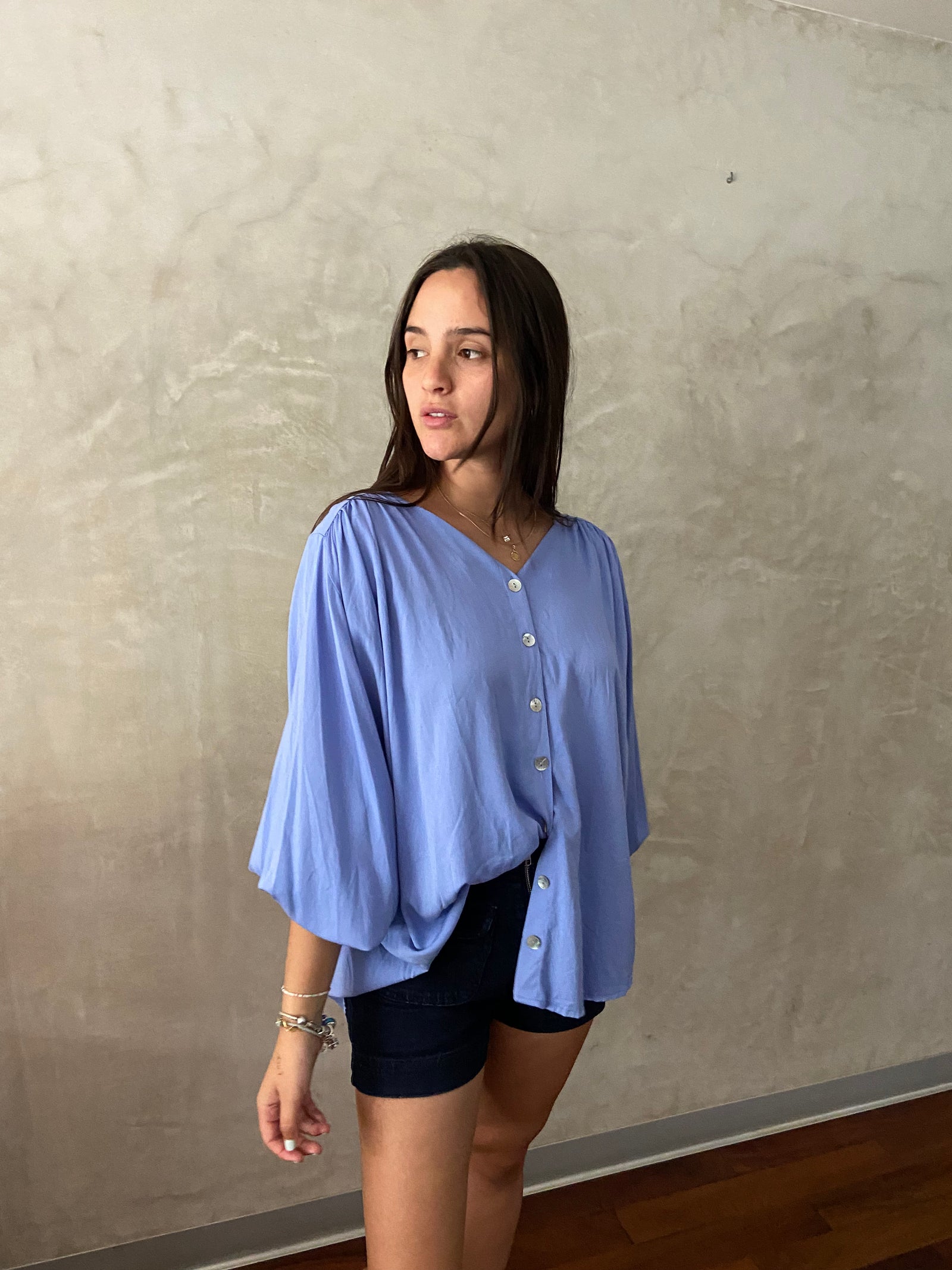 BLUSA ITALA CELESTE